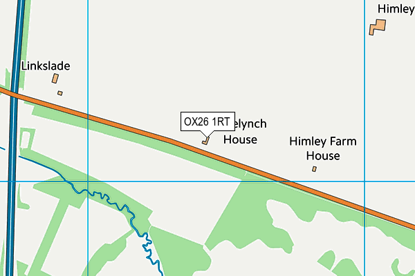 OX26 1RT map - OS VectorMap District (Ordnance Survey) OX26 1RT map - OS VectorMap District (Ordnance Survey)