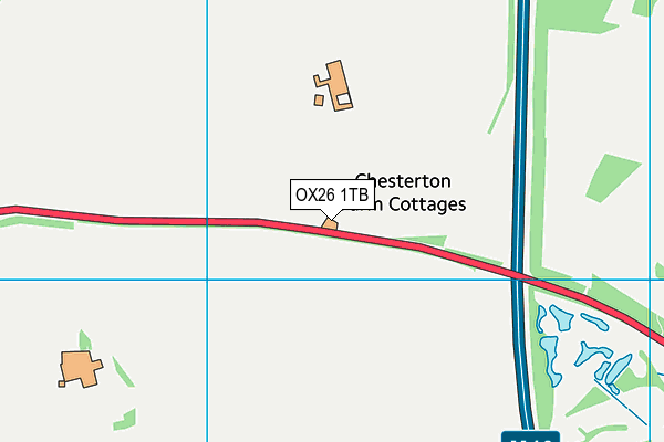 OX26 1TB map - OS VectorMap District (Ordnance Survey)