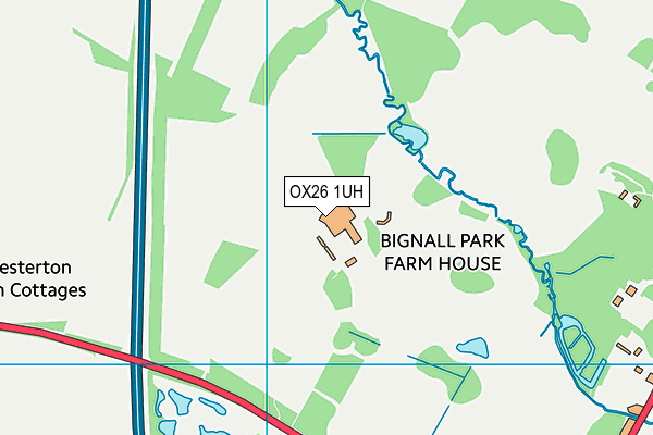 OX26 1UH map - OS VectorMap District (Ordnance Survey) OX26 1UH map - OS VectorMap District (Ordnance Survey)