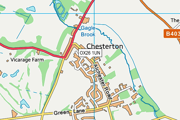 OX26 1UN map - OS VectorMap District (Ordnance Survey) OX26 1UN map - OS VectorMap District (Ordnance Survey)