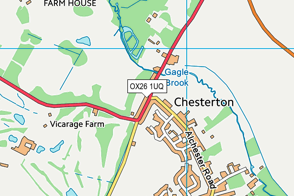 OX26 1UQ map - OS VectorMap District (Ordnance Survey) OX26 1UQ map - OS VectorMap District (Ordnance Survey)