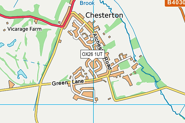 OX26 1UT map - OS VectorMap District (Ordnance Survey) OX26 1UT map - OS VectorMap District (Ordnance Survey)
