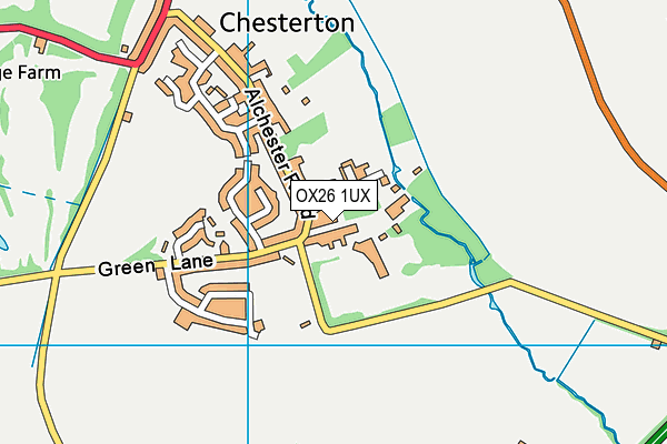 OX26 1UX map - OS VectorMap District (Ordnance Survey) OX26 1UX map - OS VectorMap District (Ordnance Survey)