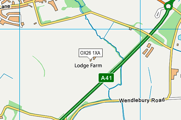 OX26 1XA map - OS VectorMap District (Ordnance Survey) OX26 1XA map - OS VectorMap District (Ordnance Survey)