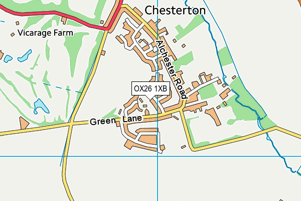 OX26 1XB map - OS VectorMap District (Ordnance Survey) OX26 1XB map - OS VectorMap District (Ordnance Survey)