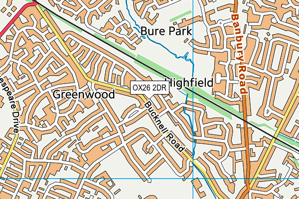 OX26 2DR map - OS VectorMap District (Ordnance Survey) OX26 2DR map - OS VectorMap District (Ordnance Survey)