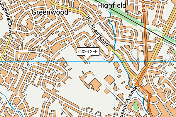 OX26 2EF map - OS VectorMap District (Ordnance Survey) OX26 2EF map - OS VectorMap District (Ordnance Survey)