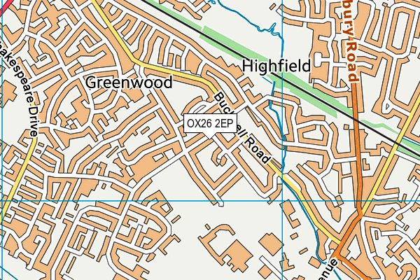 OX26 2EP map - OS VectorMap District (Ordnance Survey) OX26 2EP map - OS VectorMap District (Ordnance Survey)
