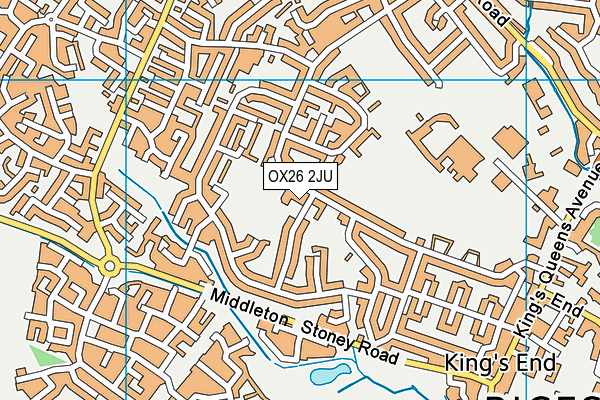 OX26 2JU map - OS VectorMap District (Ordnance Survey) OX26 2JU map - OS VectorMap District (Ordnance Survey)