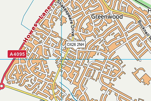OX26 2NH map - OS VectorMap District (Ordnance Survey) OX26 2NH map - OS VectorMap District (Ordnance Survey)