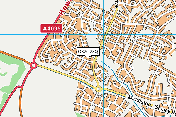 OX26 2XQ map - OS VectorMap District (Ordnance Survey) OX26 2XQ map - OS VectorMap District (Ordnance Survey)