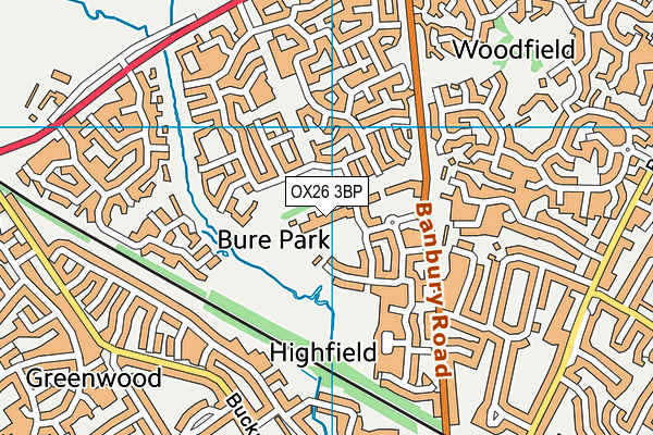 OX26 3BP map - OS VectorMap District (Ordnance Survey) OX26 3BP map - OS VectorMap District (Ordnance Survey)