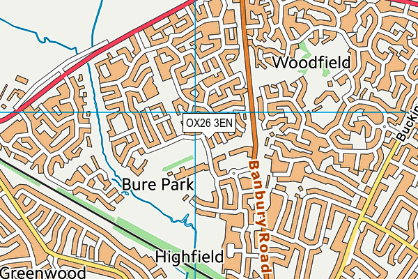OX26 3EN map - OS VectorMap District (Ordnance Survey)