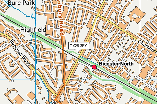 OX26 3EY map - OS VectorMap District (Ordnance Survey) OX26 3EY map - OS VectorMap District (Ordnance Survey)