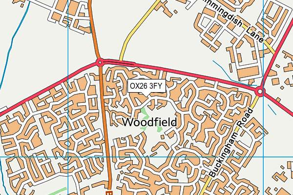 OX26 3FY map - OS VectorMap District (Ordnance Survey) OX26 3FY map - OS VectorMap District (Ordnance Survey)