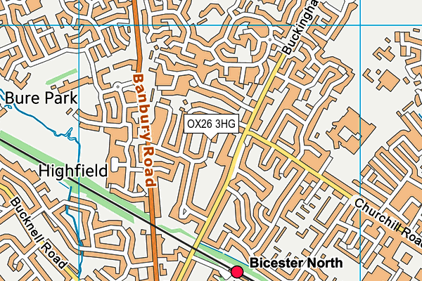 OX26 3HG map - OS VectorMap District (Ordnance Survey) OX26 3HG map - OS VectorMap District (Ordnance Survey)
