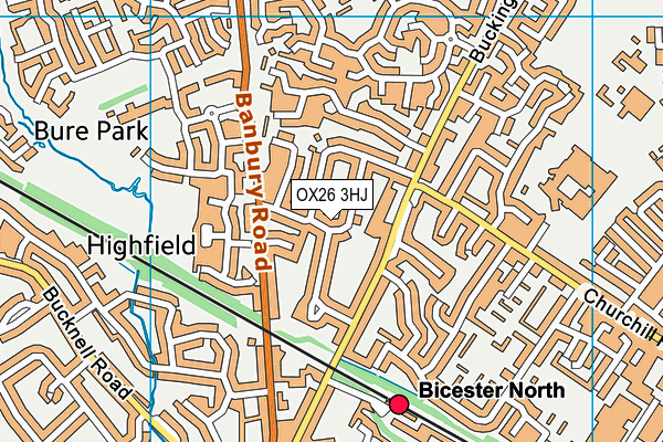 OX26 3HJ map - OS VectorMap District (Ordnance Survey)