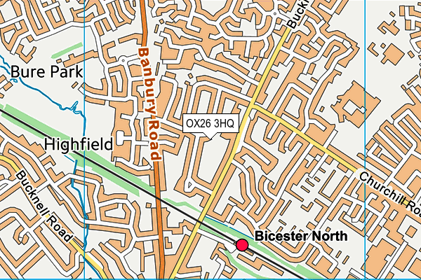 OX26 3HQ map - OS VectorMap District (Ordnance Survey)