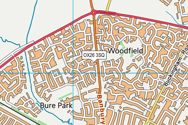 OX26 3SQ map - OS VectorMap District (Ordnance Survey) OX26 3SQ map - OS VectorMap District (Ordnance Survey)