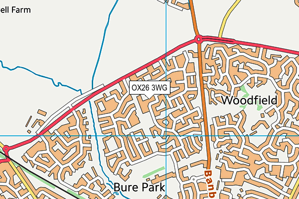OX26 3WG map - OS VectorMap District (Ordnance Survey) OX26 3WG map - OS VectorMap District (Ordnance Survey)