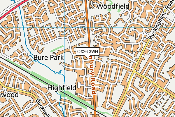 OX26 3WH map - OS VectorMap District (Ordnance Survey)
