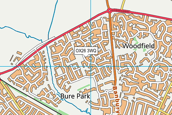 OX26 3WQ map - OS VectorMap District (Ordnance Survey)