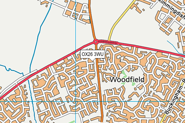 OX26 3WU map - OS VectorMap District (Ordnance Survey) OX26 3WU map - OS VectorMap District (Ordnance Survey)