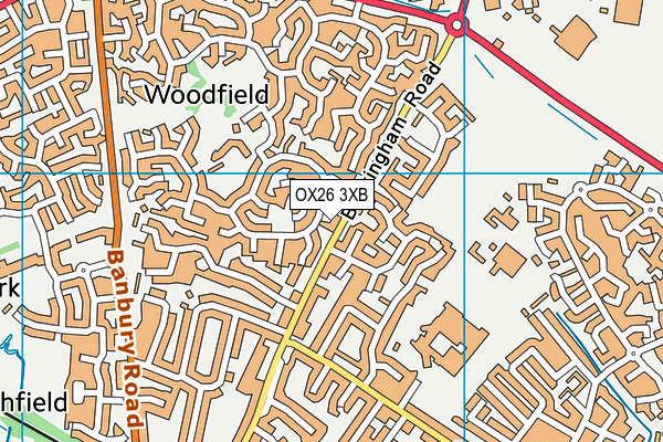 OX26 3XB map - OS VectorMap District (Ordnance Survey) OX26 3XB map - OS VectorMap District (Ordnance Survey)