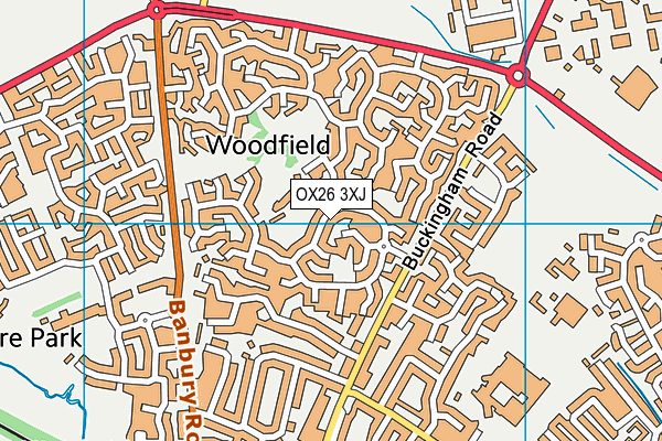 OX26 3XJ map - OS VectorMap District (Ordnance Survey) OX26 3XJ map - OS VectorMap District (Ordnance Survey)