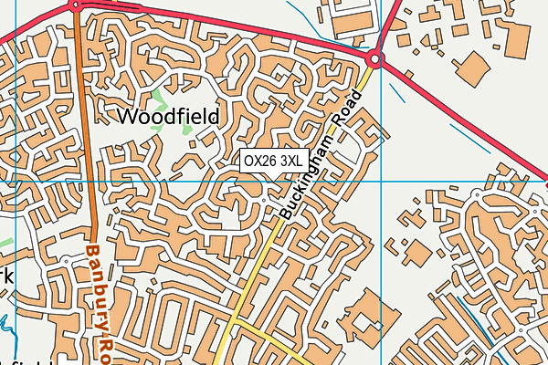 OX26 3XL map - OS VectorMap District (Ordnance Survey) OX26 3XL map - OS VectorMap District (Ordnance Survey)