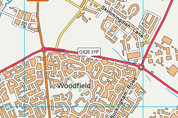 OX26 3YP map - OS VectorMap District (Ordnance Survey) OX26 3YP map - OS VectorMap District (Ordnance Survey)