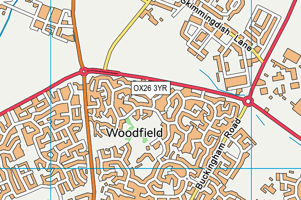 OX26 3YR map - OS VectorMap District (Ordnance Survey) OX26 3YR map - OS VectorMap District (Ordnance Survey)