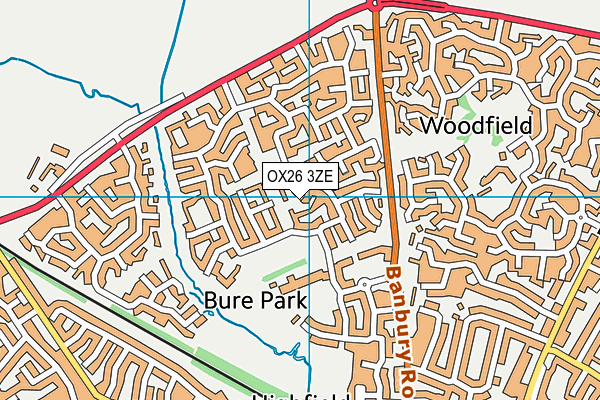 OX26 3ZE map - OS VectorMap District (Ordnance Survey) OX26 3ZE map - OS VectorMap District (Ordnance Survey)