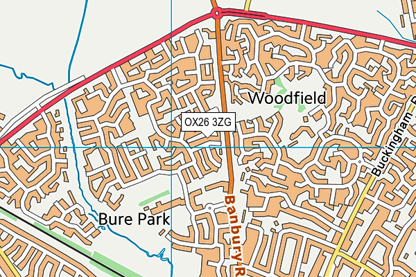 OX26 3ZG map - OS VectorMap District (Ordnance Survey) OX26 3ZG map - OS VectorMap District (Ordnance Survey)