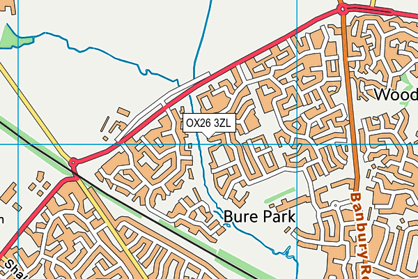 OX26 3ZL map - OS VectorMap District (Ordnance Survey)