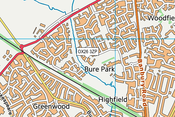 OX26 3ZP map - OS VectorMap District (Ordnance Survey) OX26 3ZP map - OS VectorMap District (Ordnance Survey)