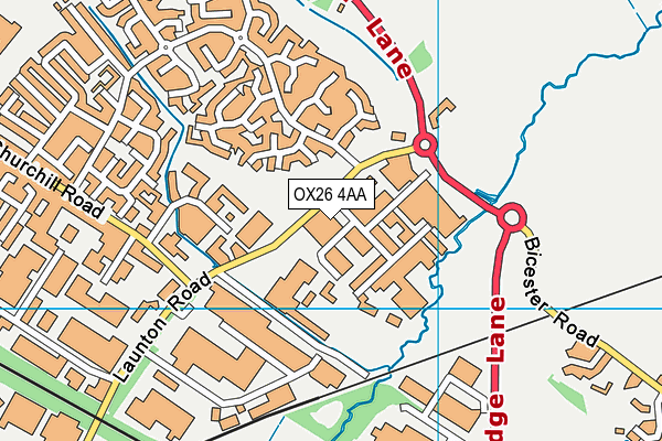 OX26 4AA map - OS VectorMap District (Ordnance Survey) OX26 4AA map - OS VectorMap District (Ordnance Survey)