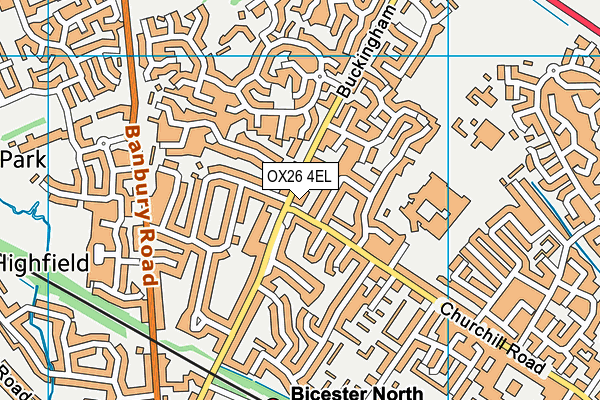OX26 4EL map - OS VectorMap District (Ordnance Survey) OX26 4EL map - OS VectorMap District (Ordnance Survey)