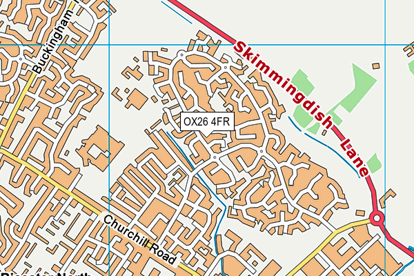 OX26 4FR map - OS VectorMap District (Ordnance Survey) OX26 4FR map - OS VectorMap District (Ordnance Survey)
