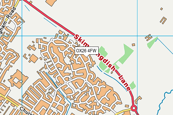 OX26 4FW map - OS VectorMap District (Ordnance Survey) OX26 4FW map - OS VectorMap District (Ordnance Survey)