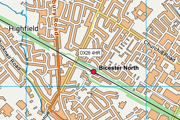 OX26 4HR map - OS VectorMap District (Ordnance Survey) OX26 4HR map - OS VectorMap District (Ordnance Survey)