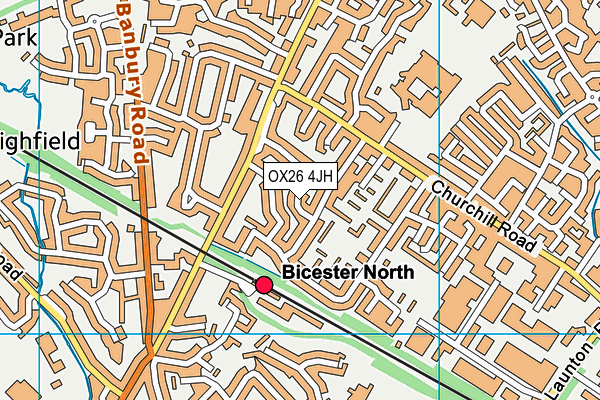 OX26 4JH map - OS VectorMap District (Ordnance Survey) OX26 4JH map - OS VectorMap District (Ordnance Survey)