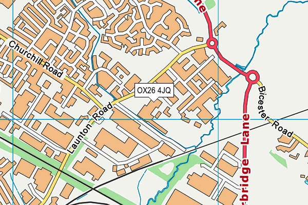 OX26 4JQ map - OS VectorMap District (Ordnance Survey) OX26 4JQ map - OS VectorMap District (Ordnance Survey)