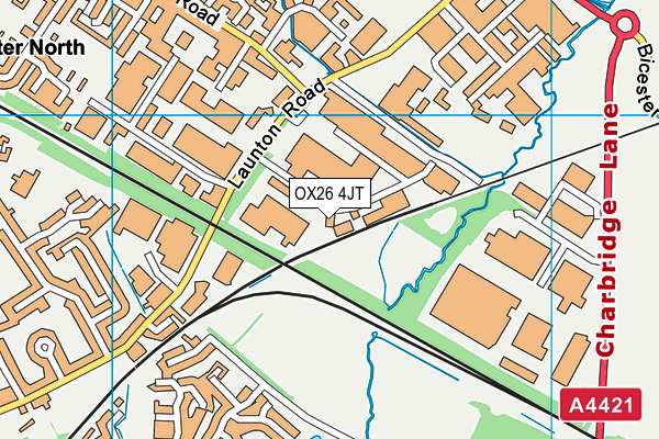 OX26 4JT map - OS VectorMap District (Ordnance Survey) OX26 4JT map - OS VectorMap District (Ordnance Survey)