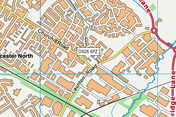 OX26 4PZ map - OS VectorMap District (Ordnance Survey) OX26 4PZ map - OS VectorMap District (Ordnance Survey)