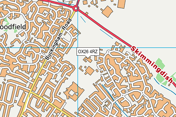 OX26 4RZ map - OS VectorMap District (Ordnance Survey) OX26 4RZ map - OS VectorMap District (Ordnance Survey)