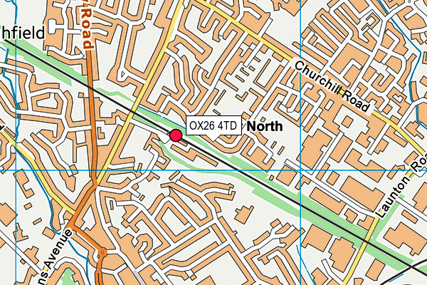 OX26 4TD map - OS VectorMap District (Ordnance Survey) OX26 4TD map - OS VectorMap District (Ordnance Survey)