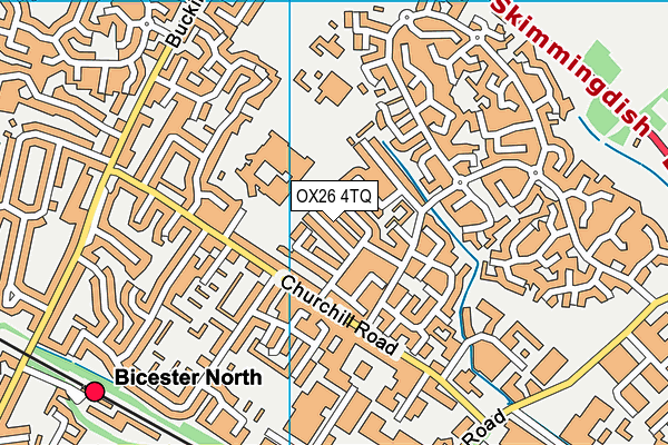 OX26 4TQ map - OS VectorMap District (Ordnance Survey) OX26 4TQ map - OS VectorMap District (Ordnance Survey)