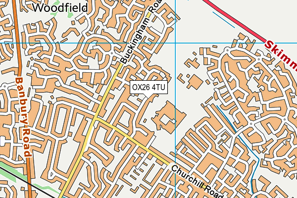 OX26 4TU map - OS VectorMap District (Ordnance Survey) OX26 4TU map - OS VectorMap District (Ordnance Survey)