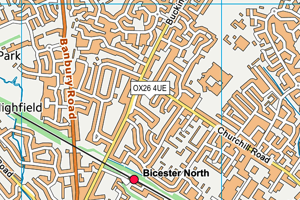 OX26 4UE map - OS VectorMap District (Ordnance Survey) OX26 4UE map - OS VectorMap District (Ordnance Survey)